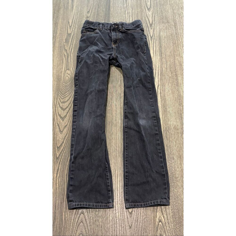 EST. 1989 Place Boys Youth Straight Slim Jeans Mid Rise Denim Black Size 14
